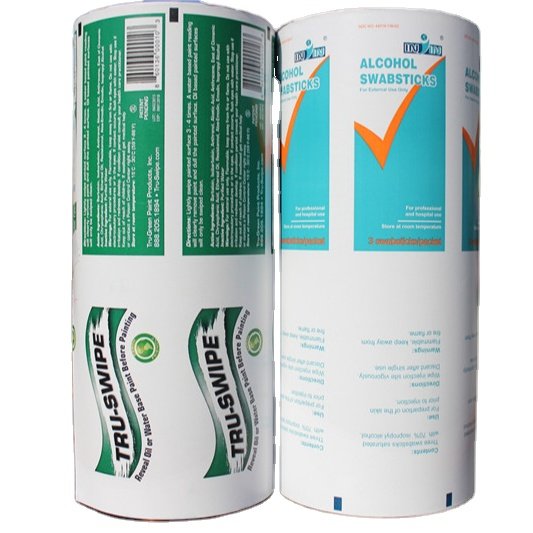 Factory price Alcohol Prep Pad Packaging Paper in Roll, 83g Aluminum Foil Paper