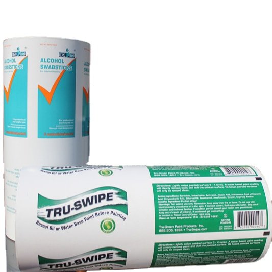 Factory price Alcohol Prep Pad Packaging Paper in Roll, 83g Aluminum Foil Paper
