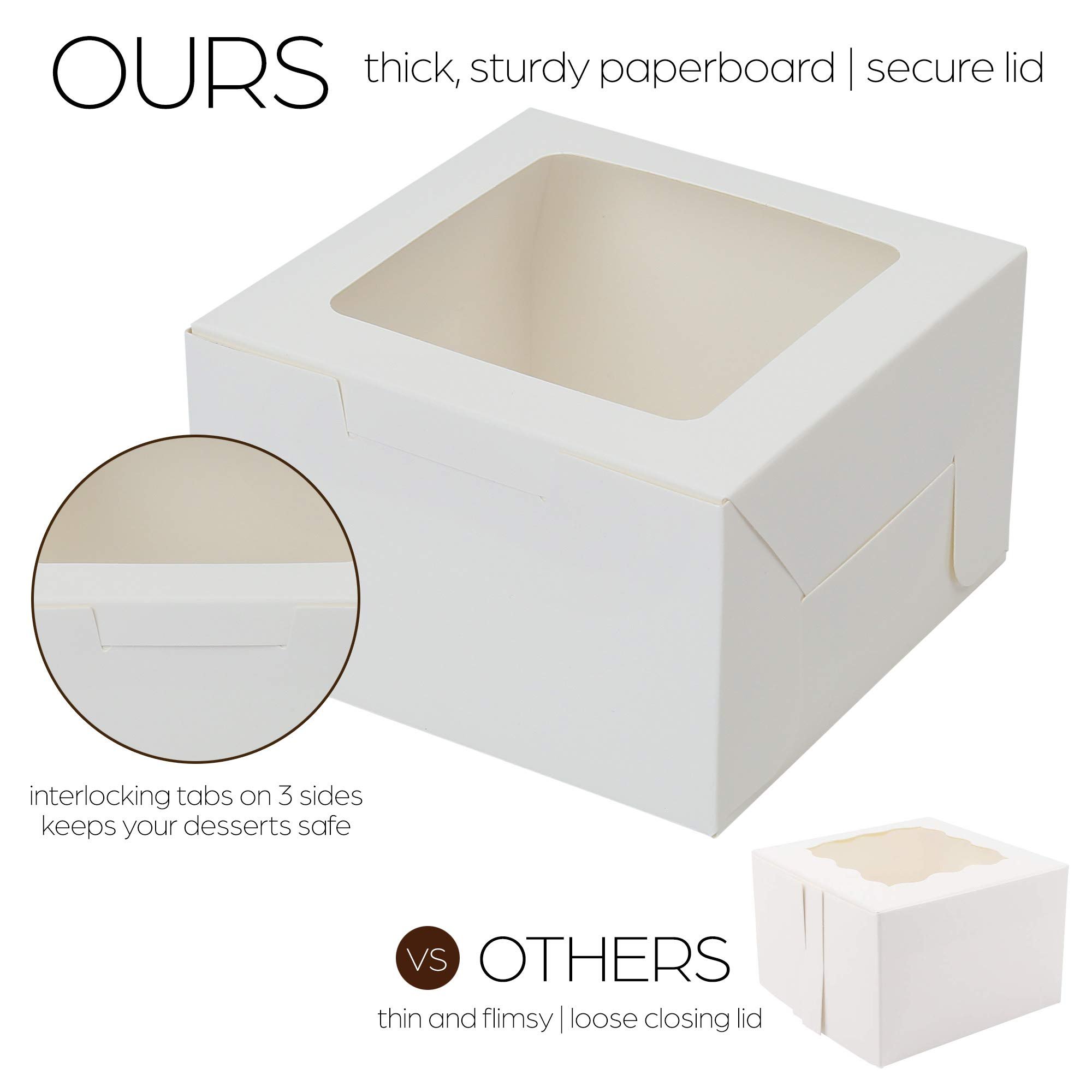 Dessert Box Macarons Chocolate Bread Cake White Packaging Paper Boxes With Clear Window For Birthdays Festivals
