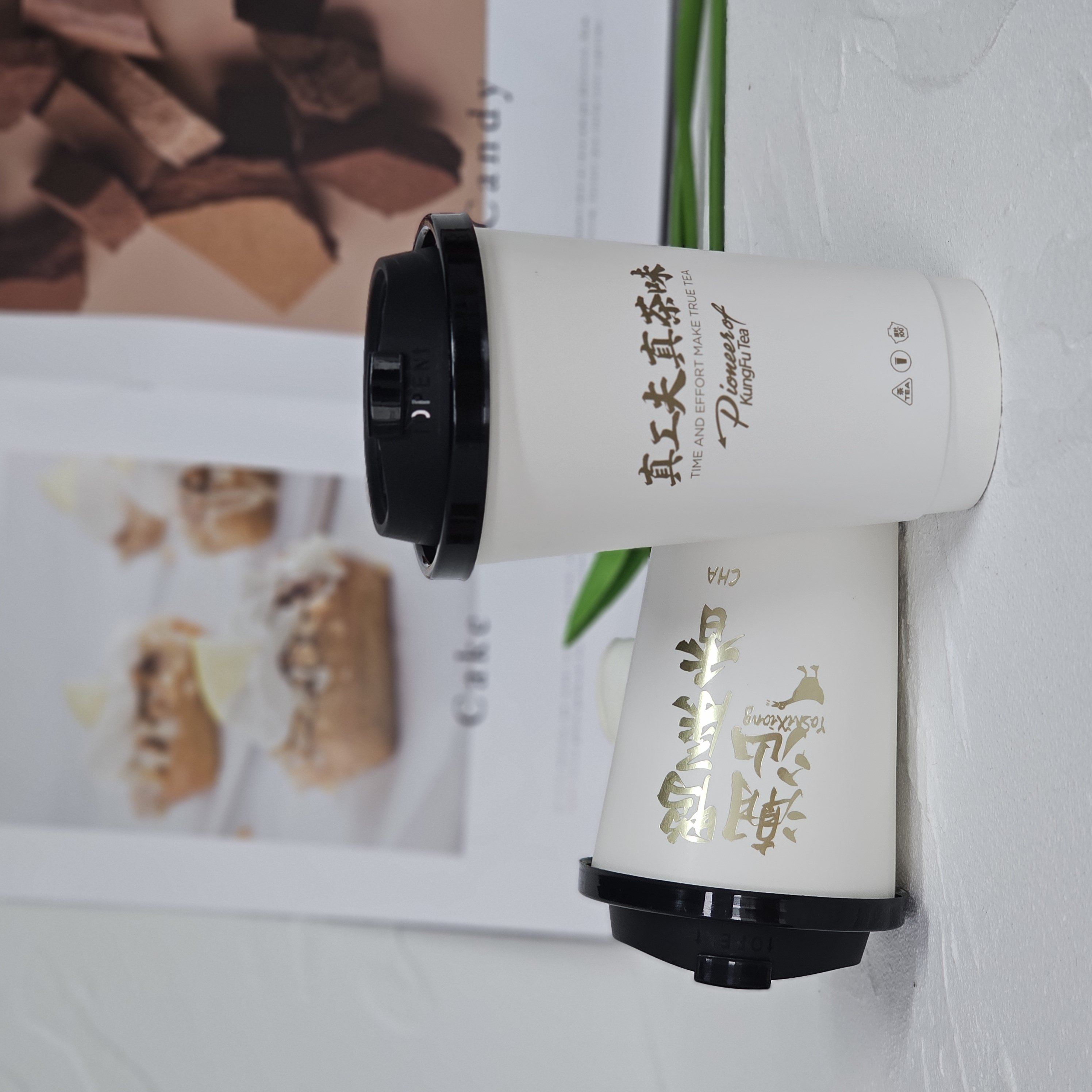 High Quality Customized Double-Layer Disposable Coffee Cup Environmentally Friendly Materials Bronzing Process Packaging Paper