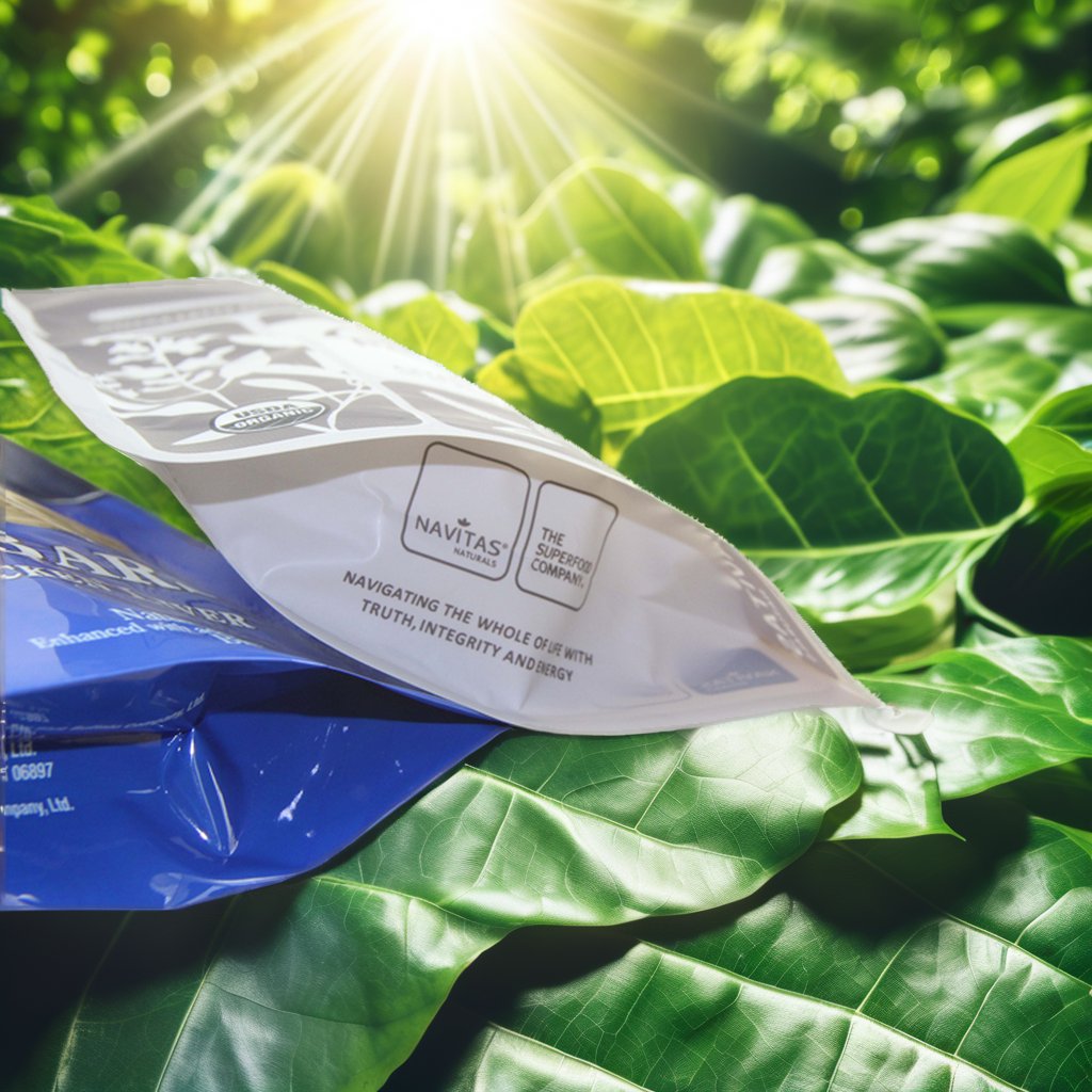 Eco-Friendly Custom Printed Bottom Standing Ziplock Pouch Dry Food & Fruits Packaging Bag for Tea
