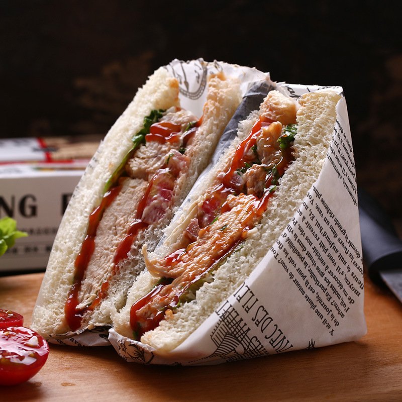 Deli Grade Paraffin Wax Food Wrapping Mg Sandwich Packaging Paper