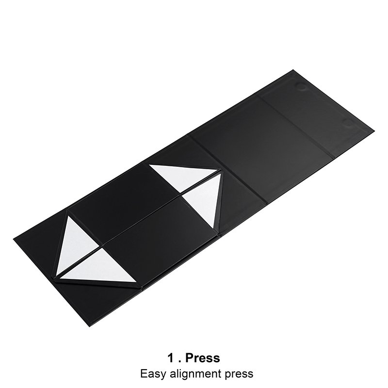 Luxury Black Magnetic Cardboard Paper Packaging Hot Stamping Gold Gift Packing Boxes Folding Foldable Boxes
