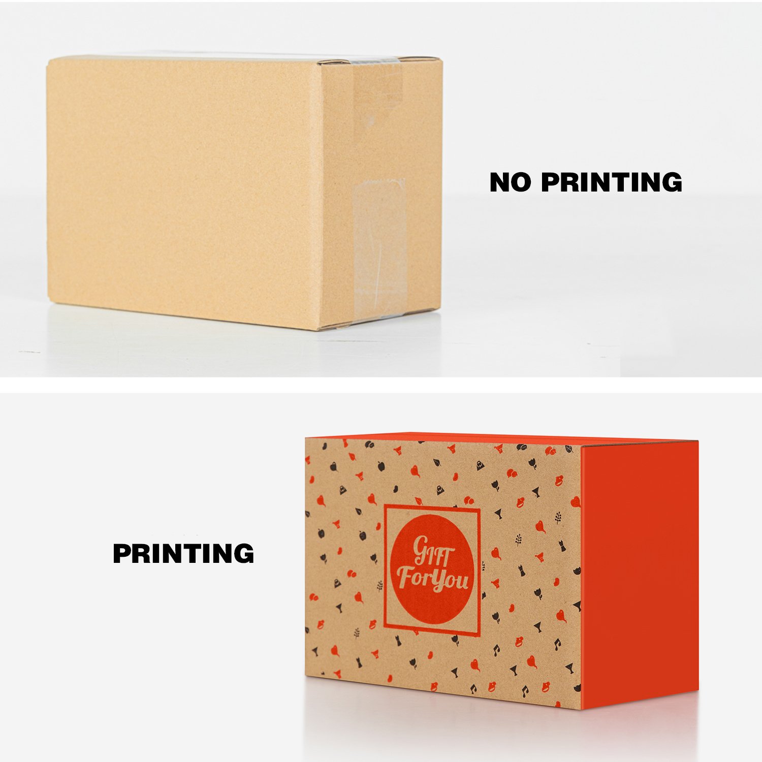 Big Slotted Boxes Mailer box custom logo cardboard bottle packaging box