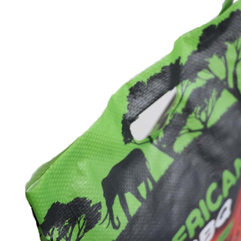 Laminated 3kg bbq charcoal briquettes packaging packing plastic bag of charcoal