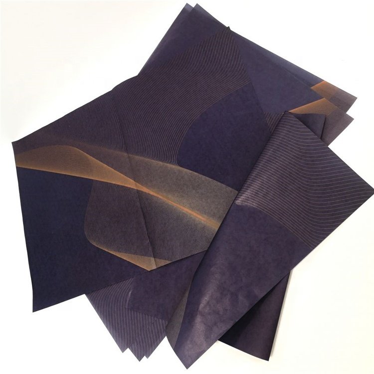 17gsm Plain Solid color Tissue Wrapping Paper eco friendly black tissue paper for packaging