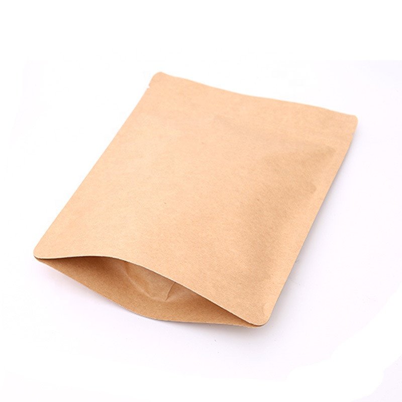 Disposable Kraft Paper Bags Lined with Aluminum Foil for Seeds Food Coffee Tea Pouches for Packaging & Printing Products