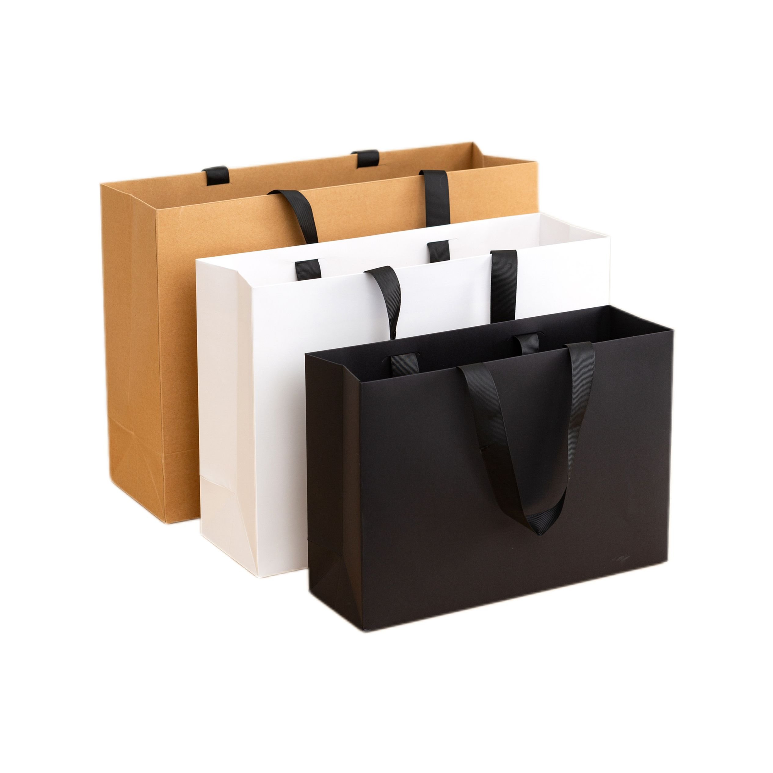 Custom logo luxury shopping paper bag wholesale printed gift craft jewelry cosmetic packaging paper bags