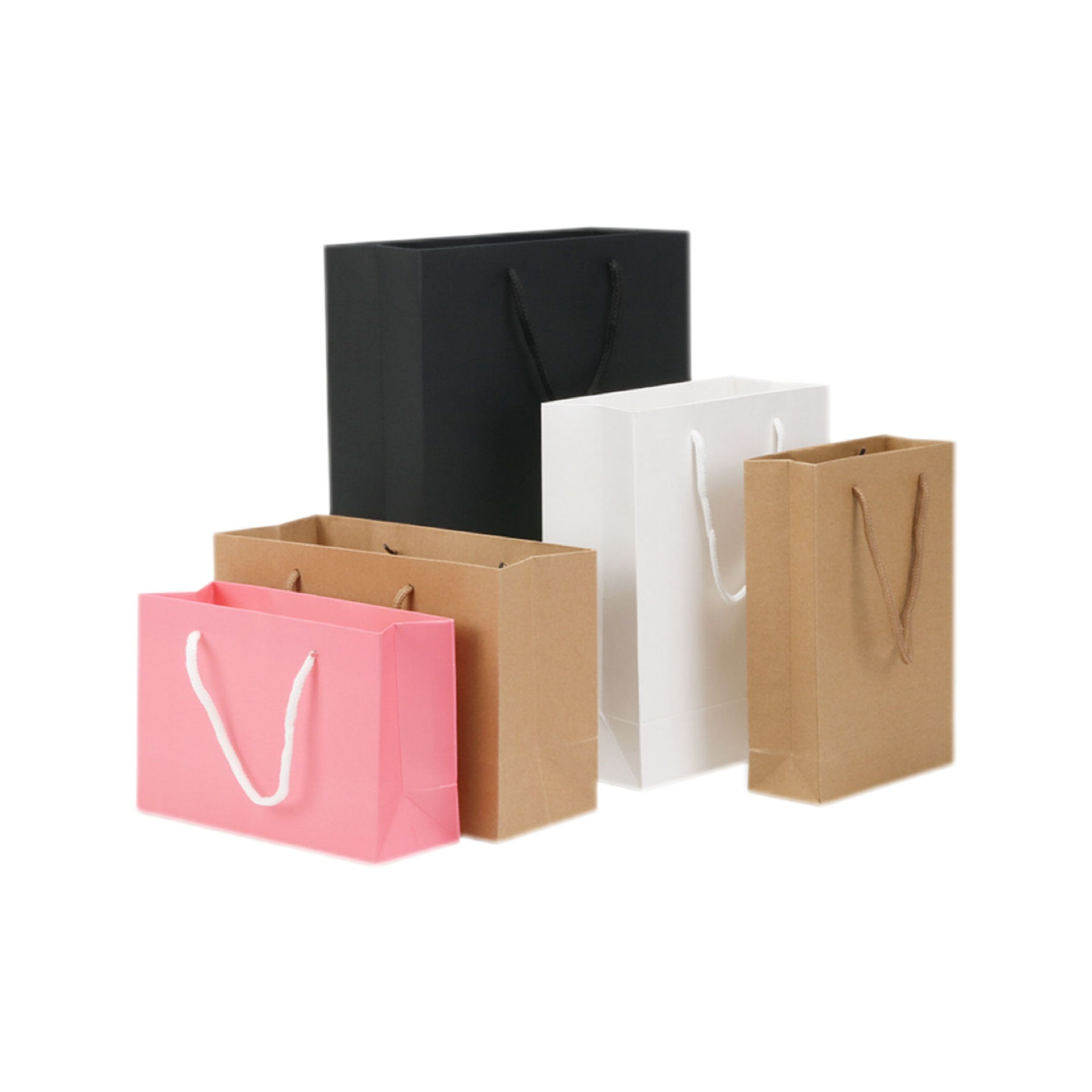 Custom logo luxury shopping paper bag wholesale printed gift craft jewelry cosmetic packaging paper bags