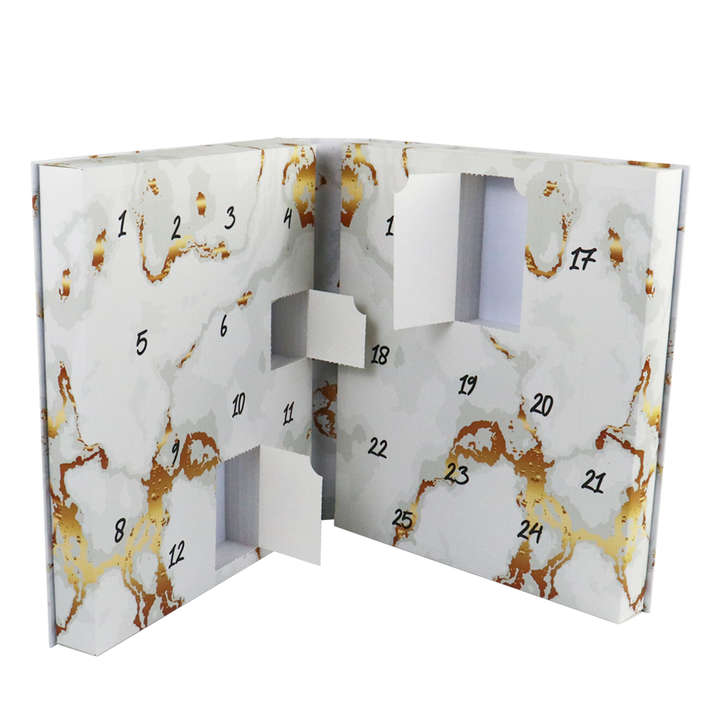 Ramadan Blind Advent Calendar Jewelry Box Caja De Calendario De Adviento Luxury Christmas Avent Calendar Packaging Box