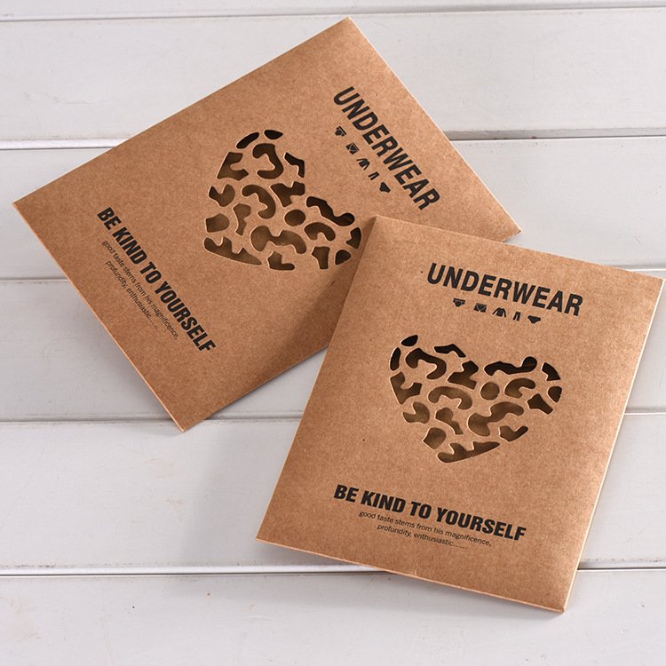 Custom order socks envelopes packaging Wholesale biodegradable kraft paper envelope box