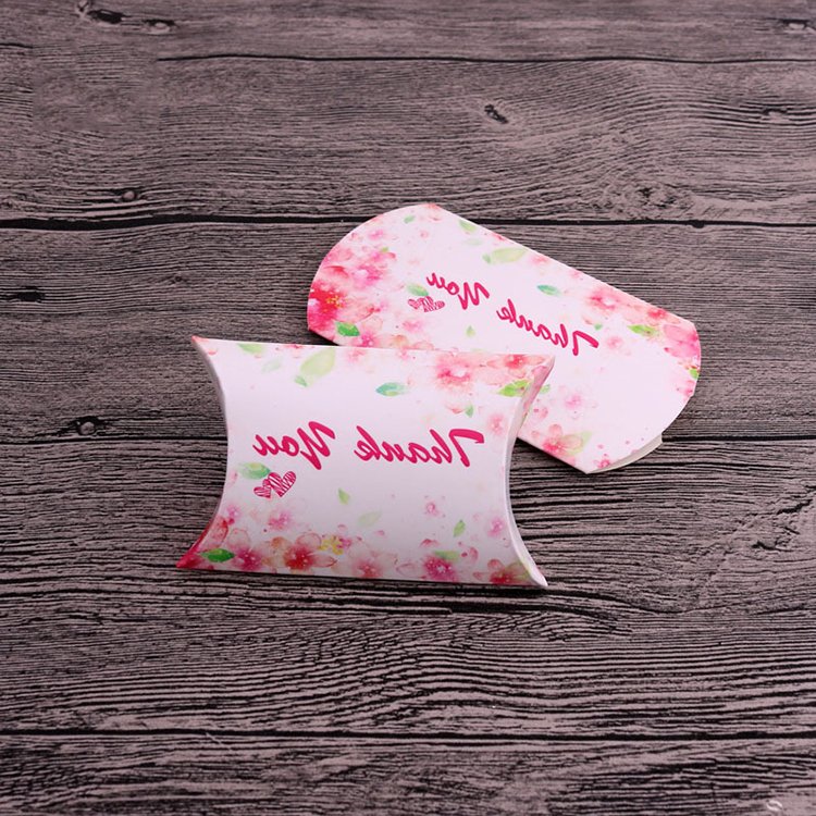 Wholesale custom Paper Pillow Box wedding candy box Hot sale candy gift paper packaging box With Logo Printing