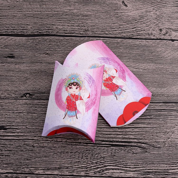 Wholesale custom Paper Pillow Box wedding candy box Hot sale candy gift paper packaging box With Logo Printing