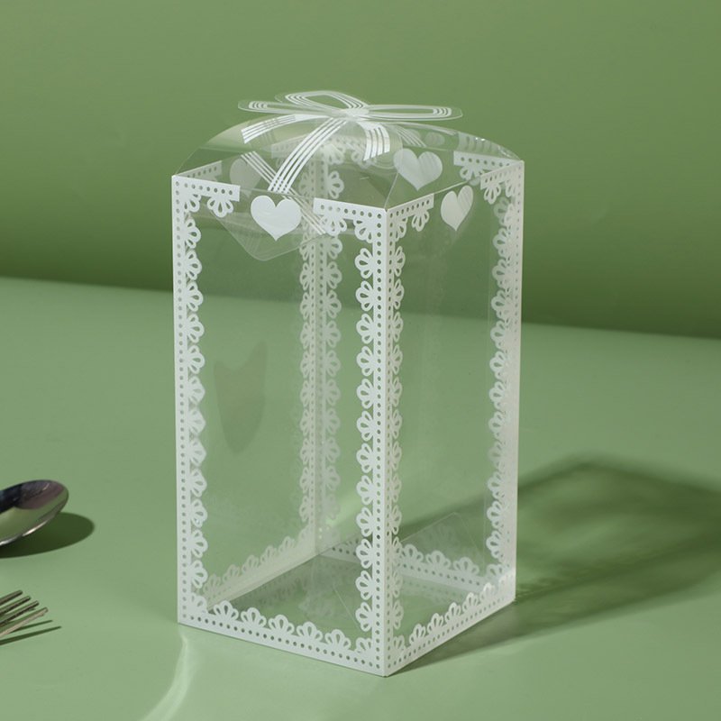 Transparent PVC Box Birthday Wedding Valentine Favor Box Cake Packaging Chocolate Candy Party Gift Box