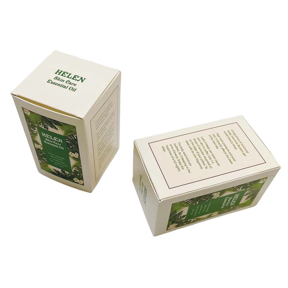 Luxury Custom Rigid Packaging White Cardboard Folding Two Tuck Box Card Paper Gift Box For Perfume Cosmetics Oil Candle Skincare