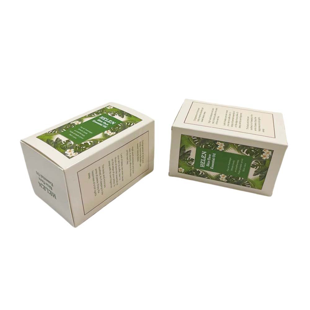 Luxury Custom Rigid Packaging White Cardboard Folding Two Tuck Box Card Paper Gift Box For Perfume Cosmetics Oil Candle Skincare