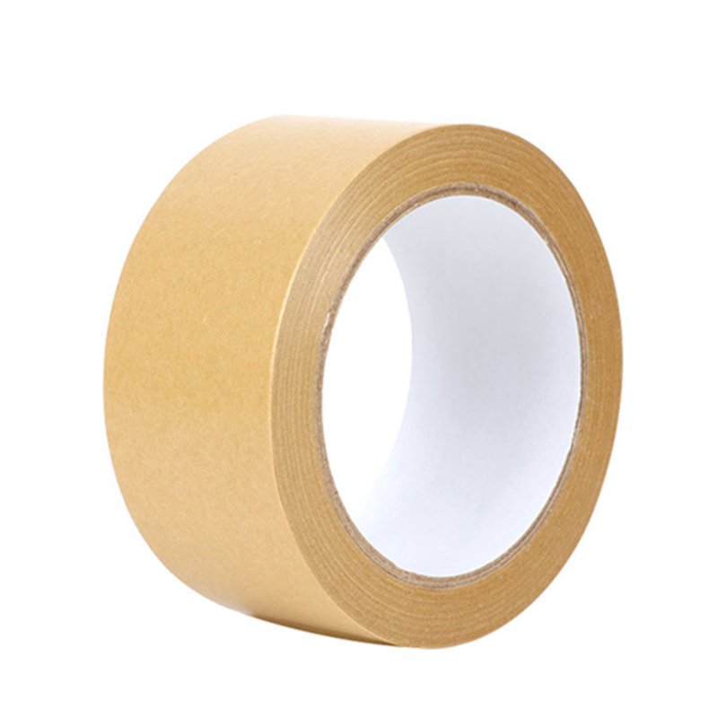 Eco Friendly Brown Packing sealing carton custom kraft paper packaging tape writable kraft paper tape self adhesive
