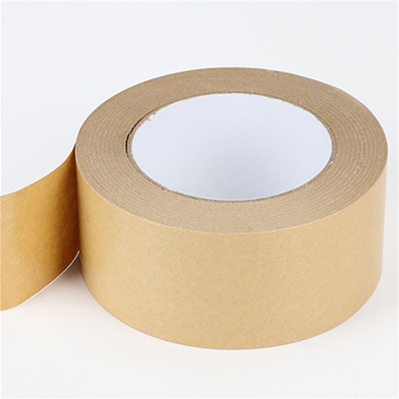 Eco Friendly Brown Packing sealing carton custom kraft paper packaging tape writable kraft paper tape self adhesive