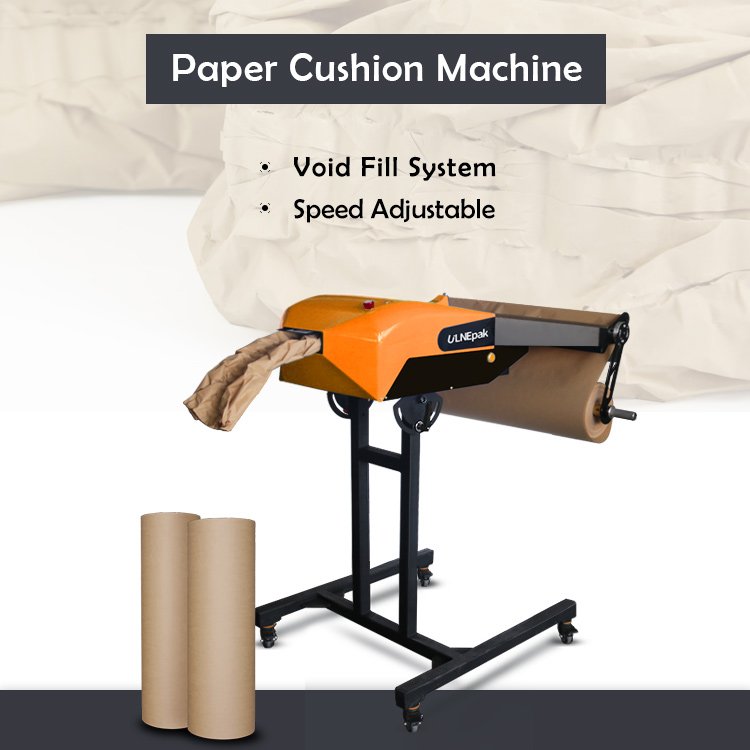 ULINEpak rapid void fill paper packaging system machine for producing paper cushioning