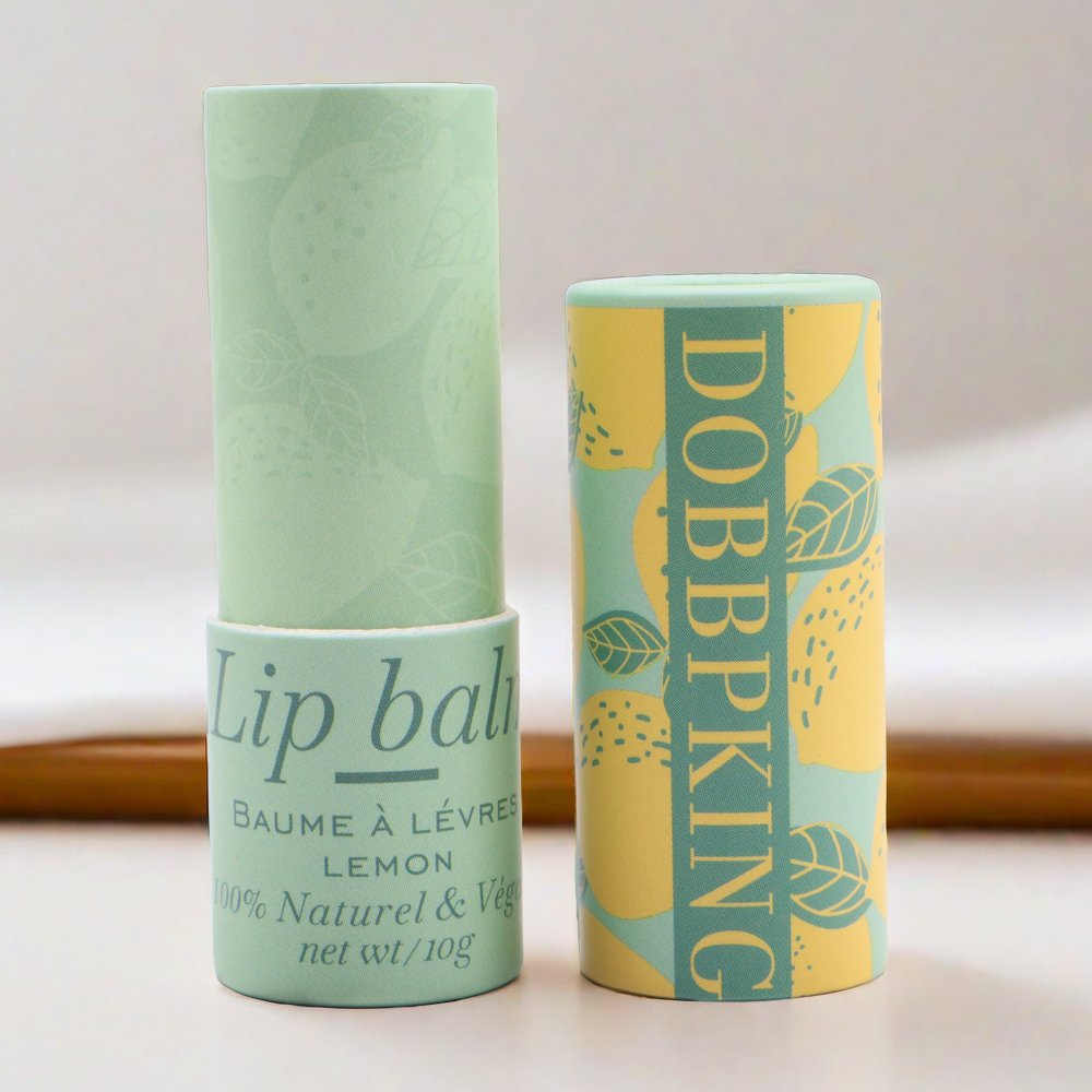 Eco Friendly Full Color Kraft Lip Balm Cardboard Paper Jar 100% Wax Lined Biodegradable Paper Cosmetic Tubes Packaging