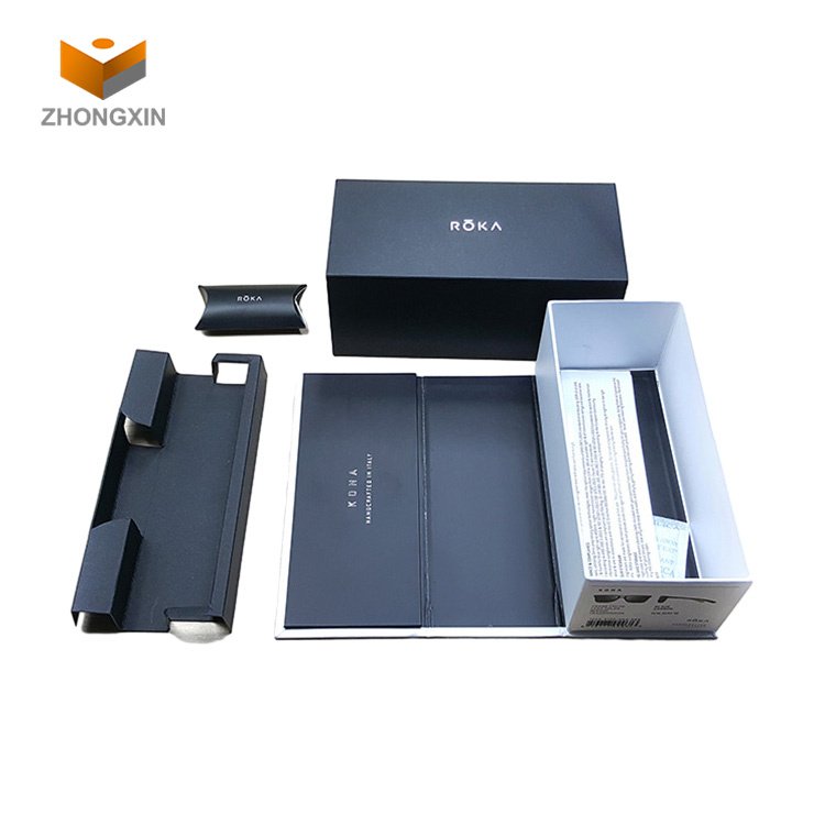 Custom Logo Luxury Sunglasses Package Hard Paper Box Cardboard Eyeglasses Cases & Bags For Eyewear Packaging