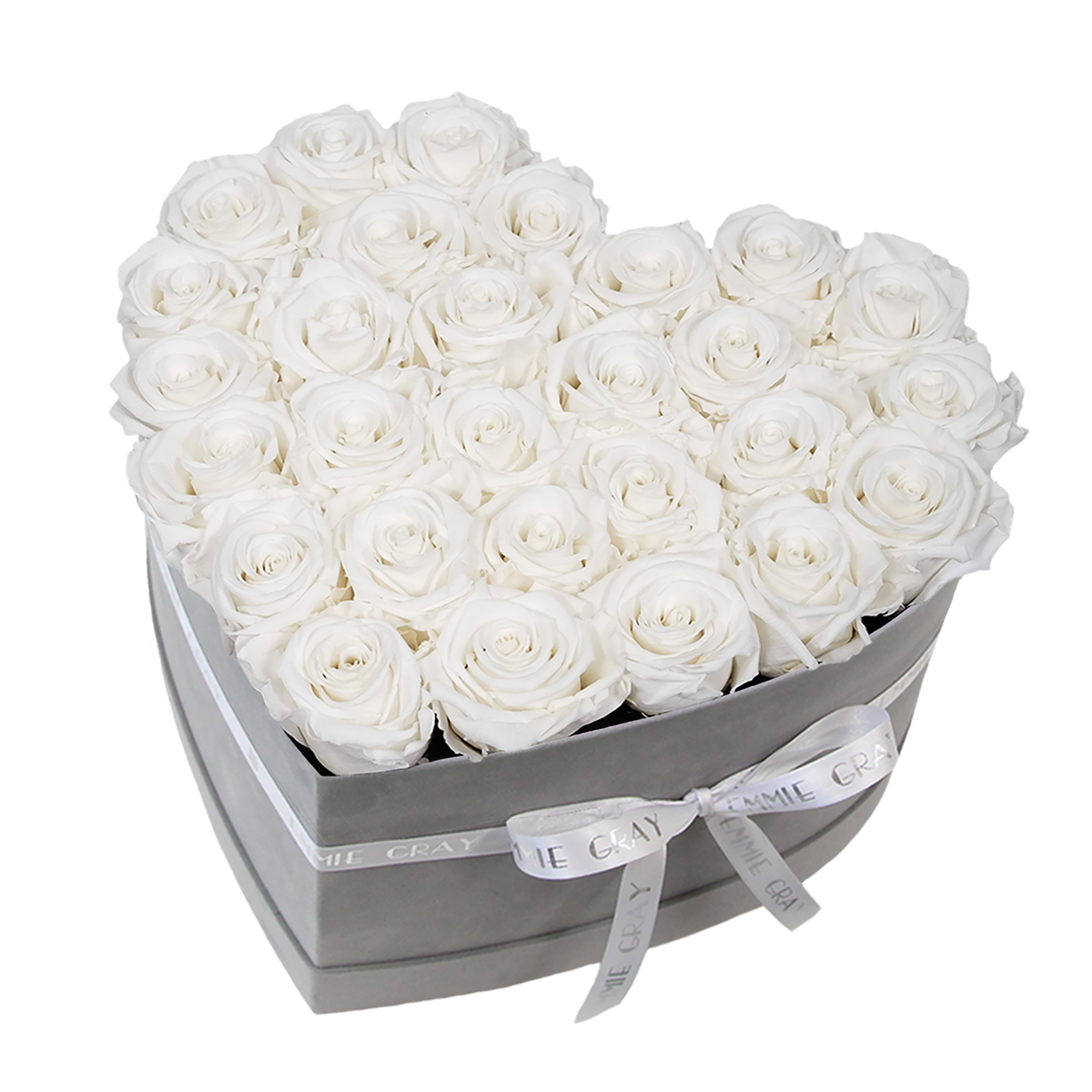 Suede Heart Shaped Box For Rose And Jewelry Rigid Velvet Box For Preserved Flowers Packaging