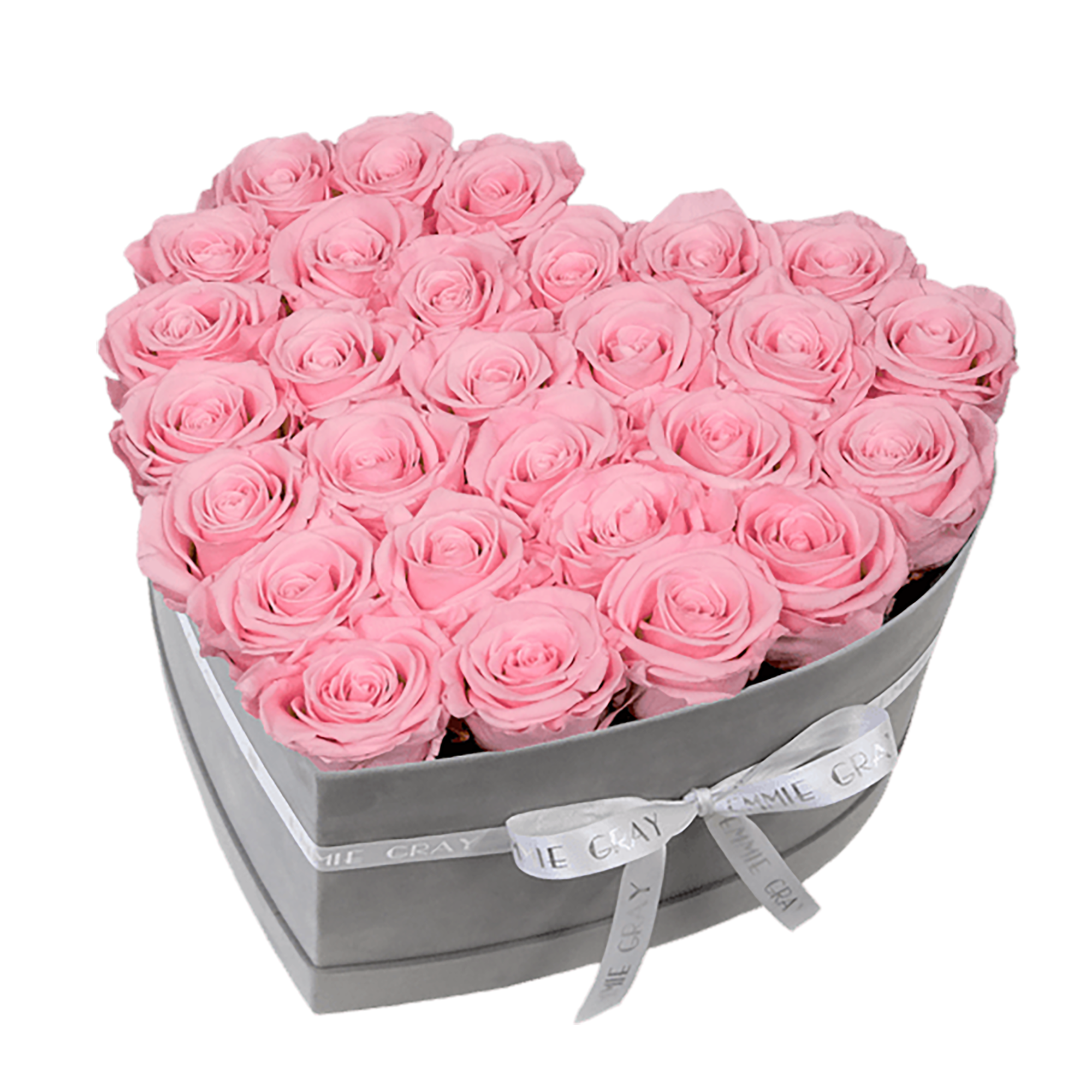 Suede Heart Shaped Box For Rose And Jewelry Rigid Velvet Box For Preserved Flowers Packaging