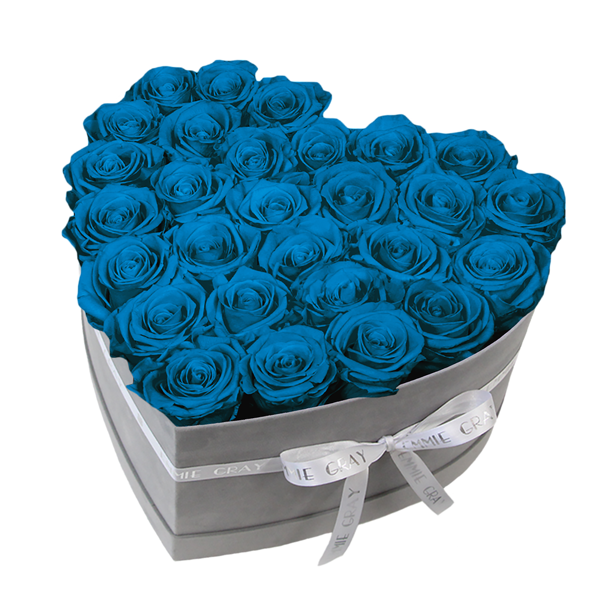 Suede Heart Shaped Box For Rose And Jewelry Rigid Velvet Box For Preserved Flowers Packaging