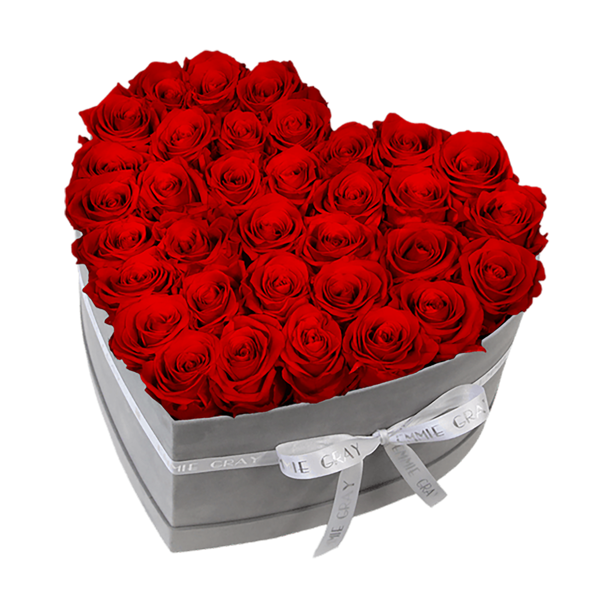 Suede Heart Shaped Box For Rose And Jewelry Rigid Velvet Box For Preserved Flowers Packaging