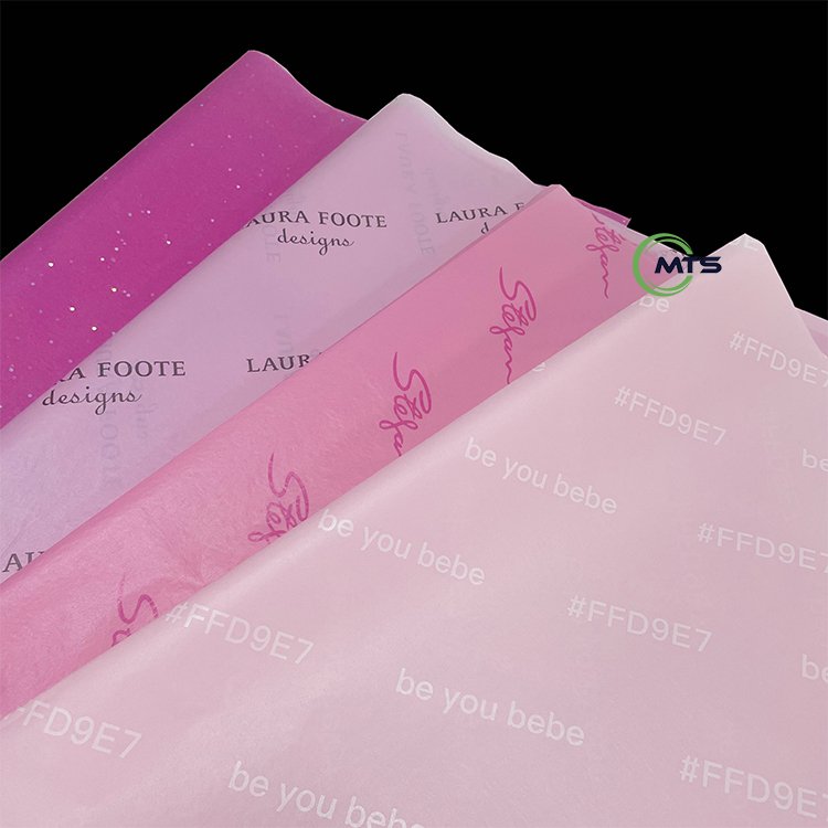 Moatain silk paper seidenpapier tissue wrapping paper gift print custom logo packing tissue packaging paper for jewelry