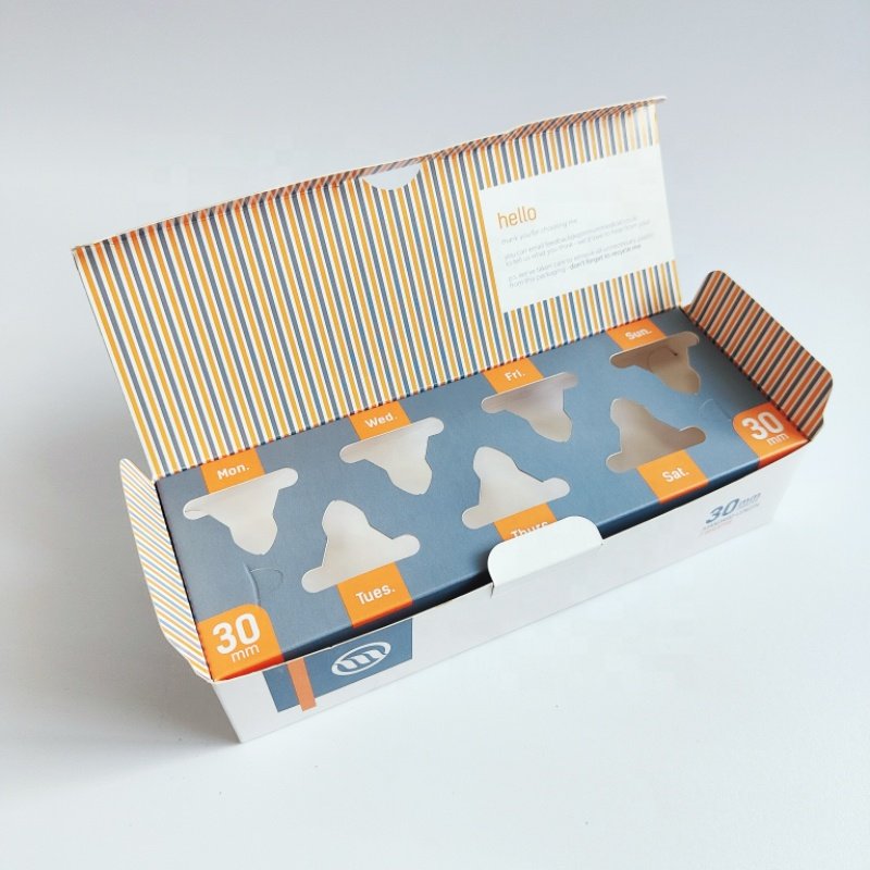 Custom print biodegradable Personal Health Care product packaging paper boxes medicine nested box