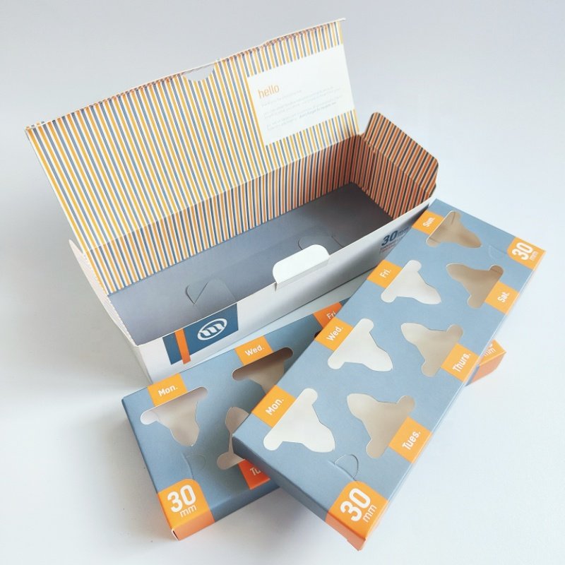Custom print biodegradable Personal Health Care product packaging paper boxes medicine nested box
