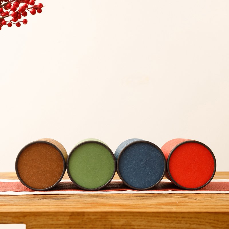 Direct Eco Friendly Flat Tin Lid For Pet Food Packaging Container Round Aluminum Foil Line Composite Cylinder Paper Can Tube Box
