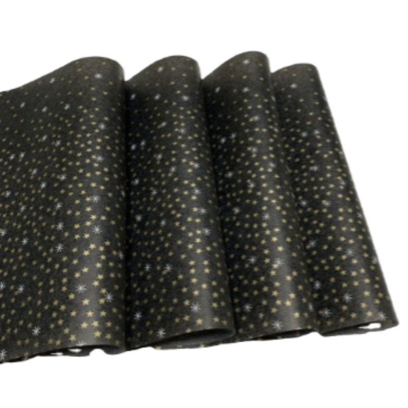 High Quality Luxury Flower Wrapping Tissue Paper Sheets Custom Logo Stamping Gift Wrapping Paper For Gifts Box Packing