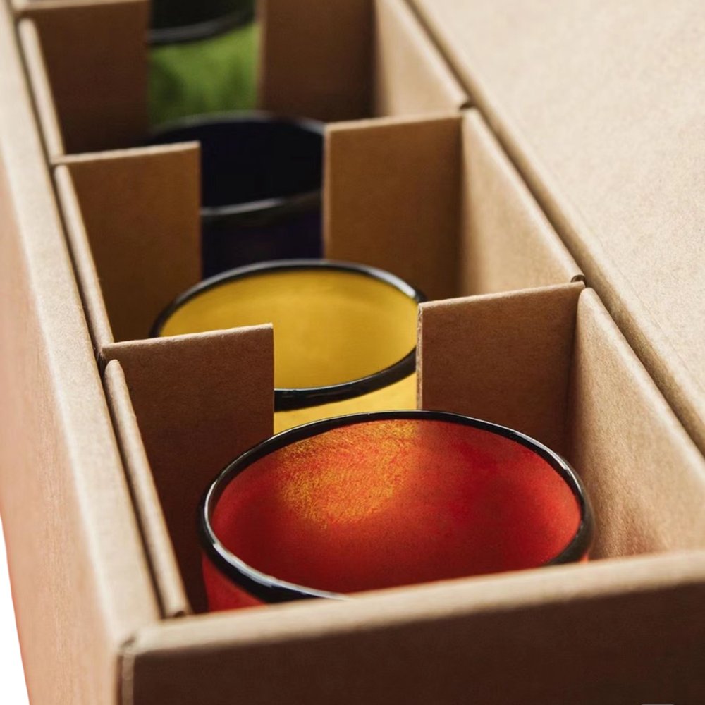 Custom Kraft Paper Candle Cartons Insert Embossed Corrugated Paper Foil Specifications Matte Finish Transported Printed Logo