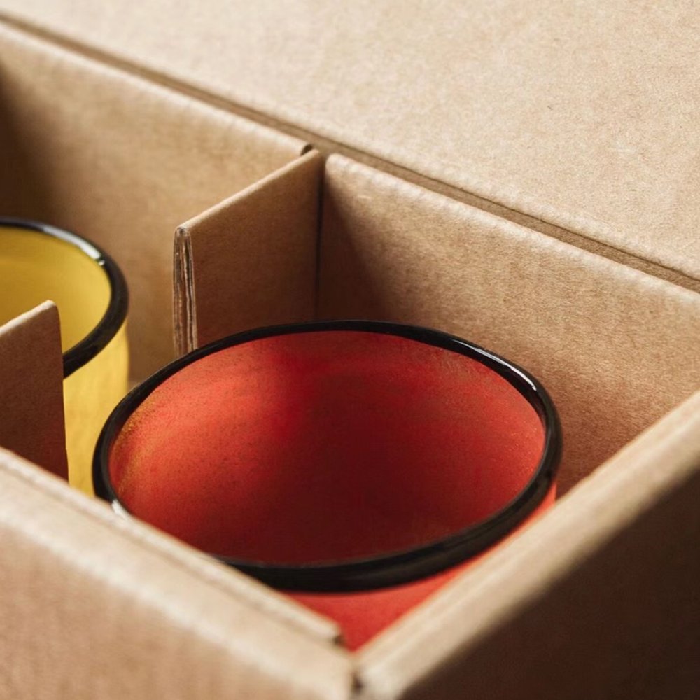 Custom Kraft Paper Candle Cartons Insert Embossed Corrugated Paper Foil Specifications Matte Finish Transported Printed Logo