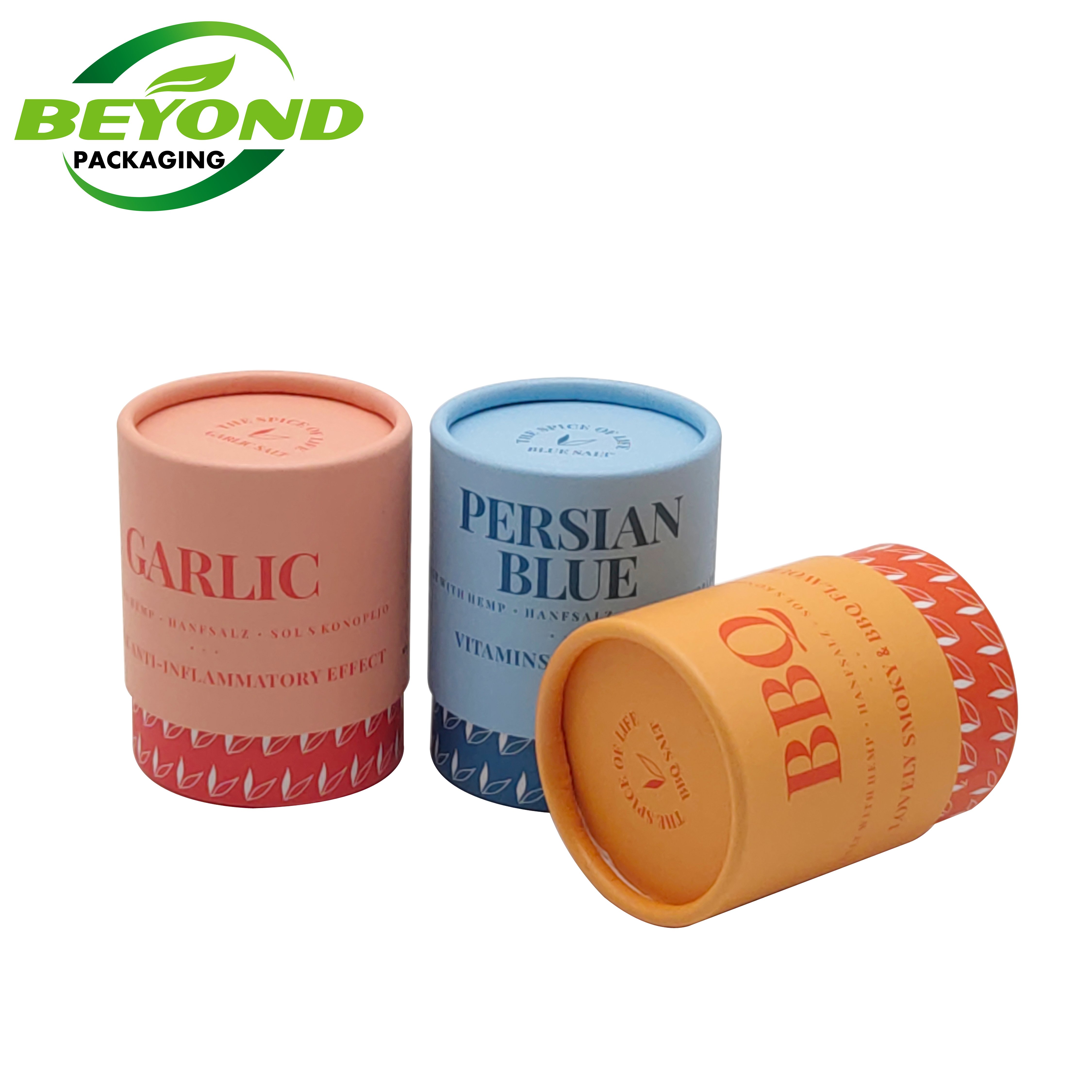 Wholesale Cardboard Container Cylinder Biodegradable Kraft Food Grade Paper Tubes chocolate Packaging Coffee Bean tube box