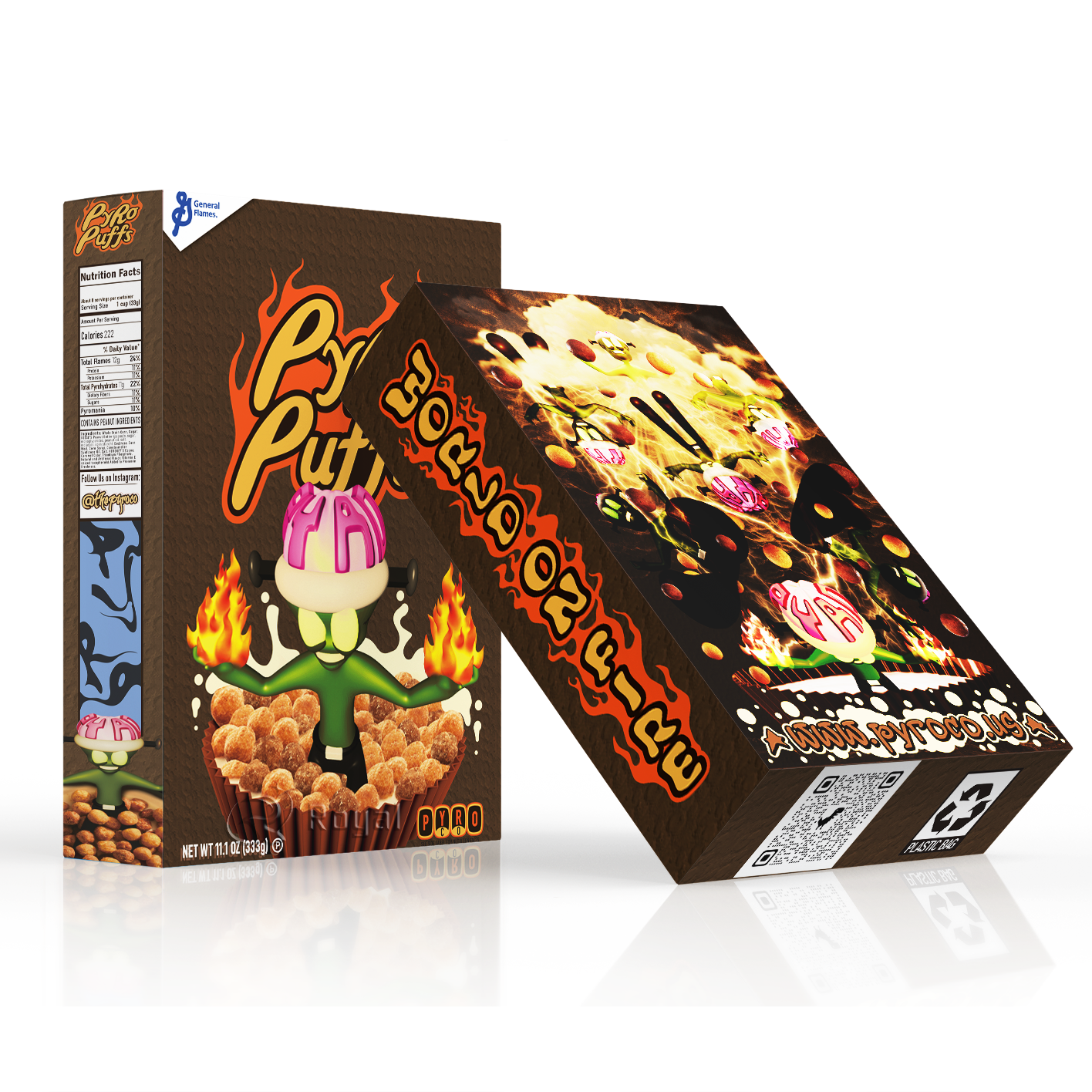 Custom Printing Foldable Art Paper Seafood Freezer Storage Cereal Box Package Box Frozen Food Packaging box