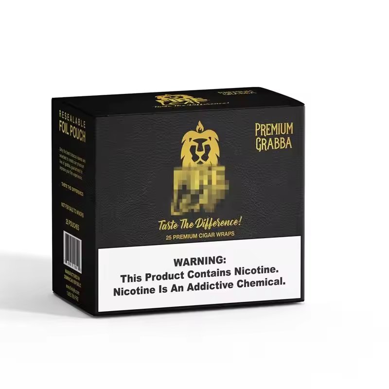Cigar Grabbe Leaf Paper Boxes For Leaf Package Customized Printed Leaf Packaging Paper Boxes