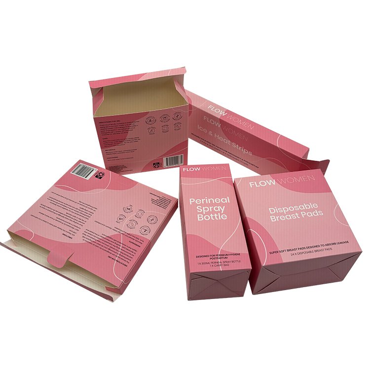 Best Selling New Design Pink Cardboard Box Customized Small Packing Boxes Packaging Paper Box