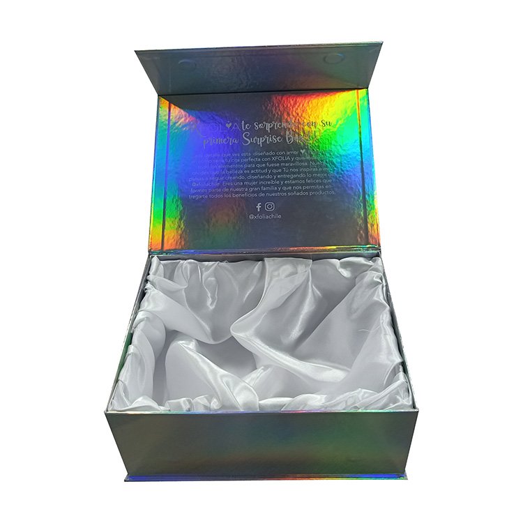 Custom Logo black Wig Packaging Box With Silk Satin Lined Luxury Magnetic Packaging Box For Hair Extension