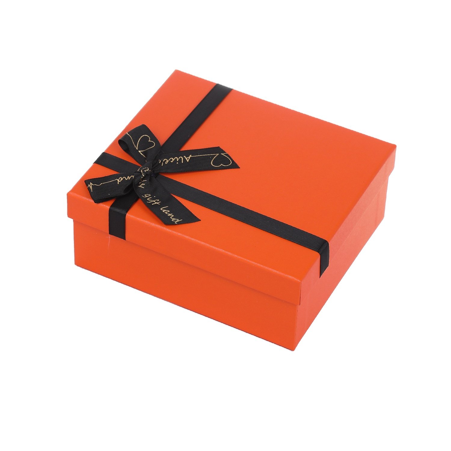 Custom Logo Jewelry Boxes Luxury Rigid Cardboard Packaging Boxes Gift Lid And Base Paper Box Gift With Ribbon Bow-Knot