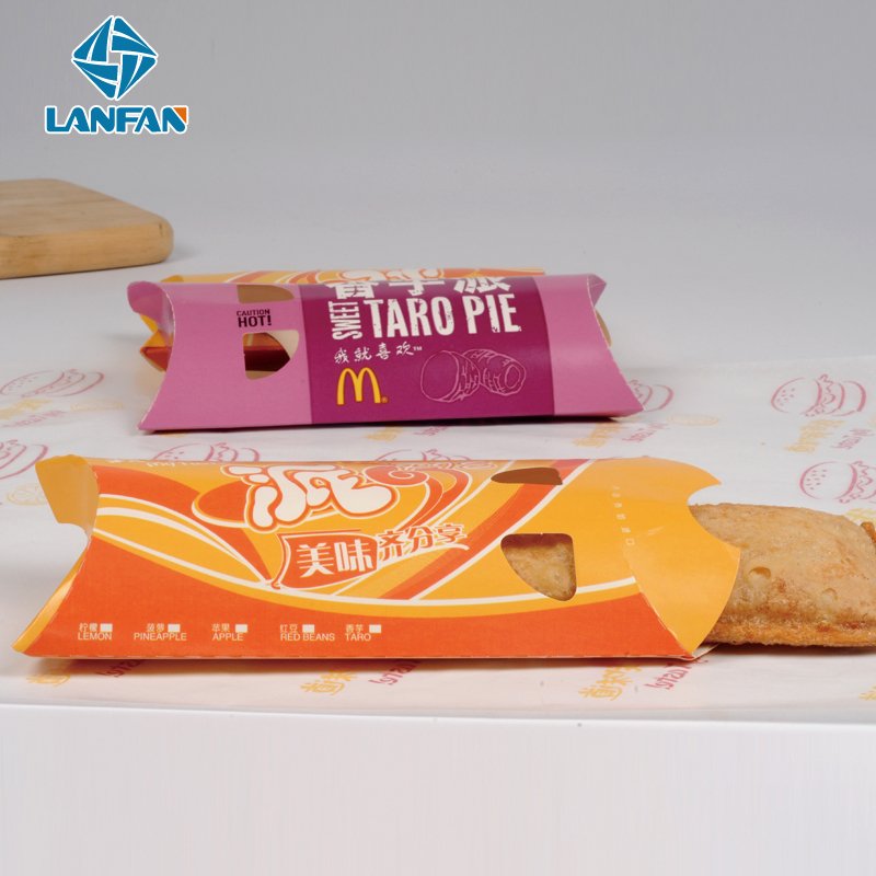 Wholesale Custom Logo Disposable Biodegradable UV Fast Food Packaging Grill Pie Kraft Burrito Wrap Paper Shawarma to Go Box