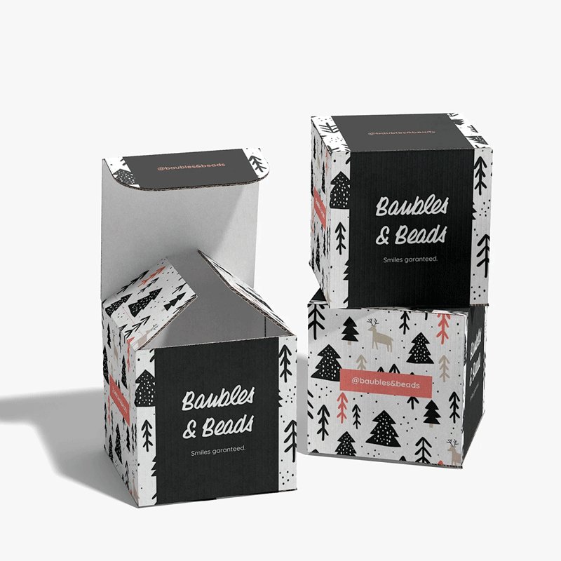 Eco Friendly Custom Double Side Print Tuck Top Cosmetic Boxes Beauty Lipstick Cosmetic Bottle Serum Gift Packaging