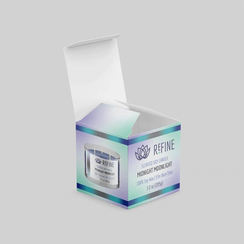 Eco Friendly Custom Double Side Print Tuck Top Cosmetic Boxes Beauty Lipstick Cosmetic Bottle Serum Gift Packaging