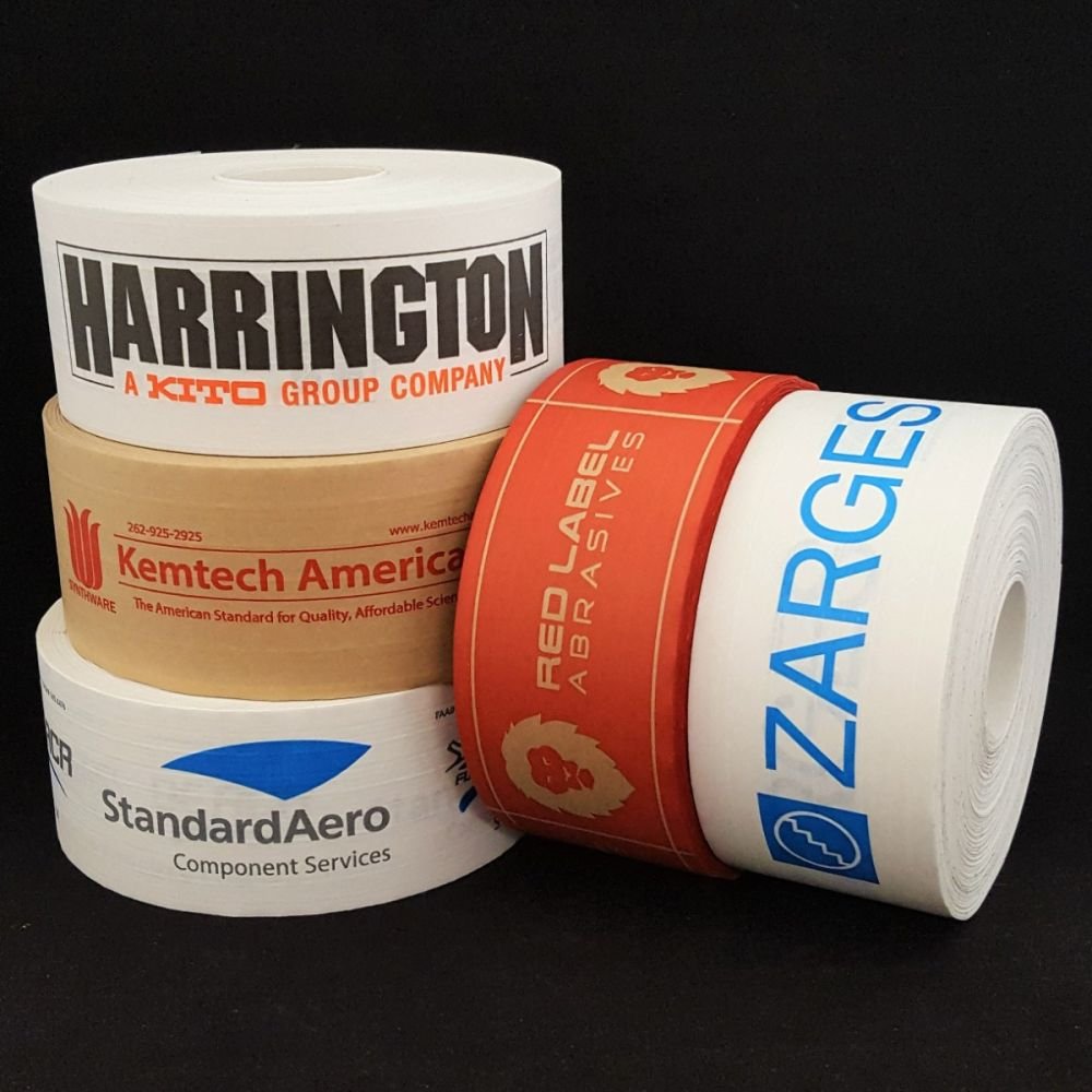 Custom Printed Water-Activated White Kraft Roll Paper Packaging Tape for Carton Box