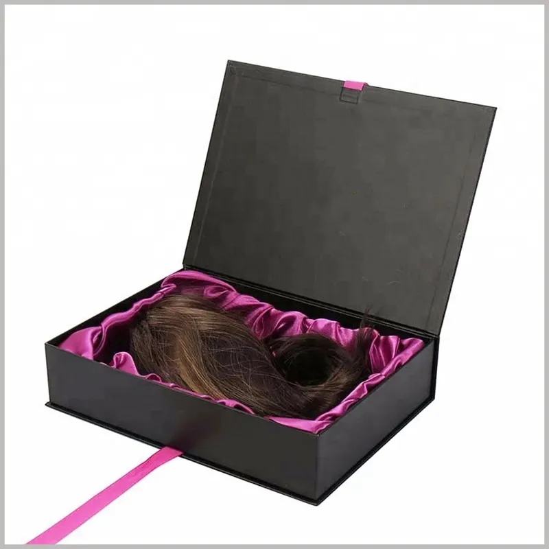 Recyclable Custom Hair Extension Packaging Paper Hair Box Custom Hair Packaging Cosmetics Packaging Box Design on Your Size