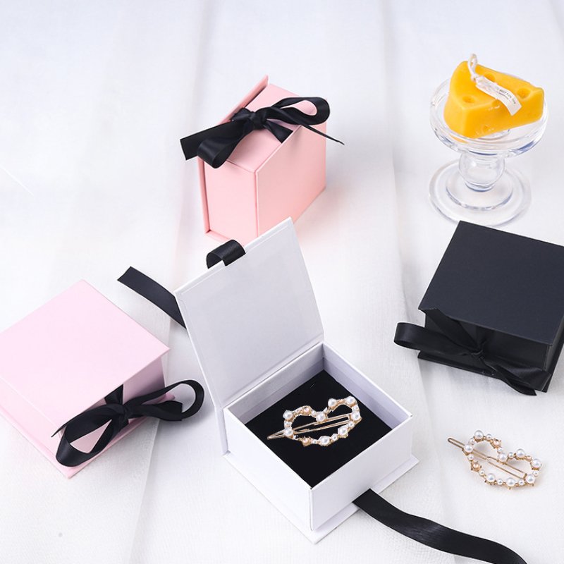 Unique luxury custom logo slide rigid cardboard paper gift jewellery box drawer jewelry box packaging