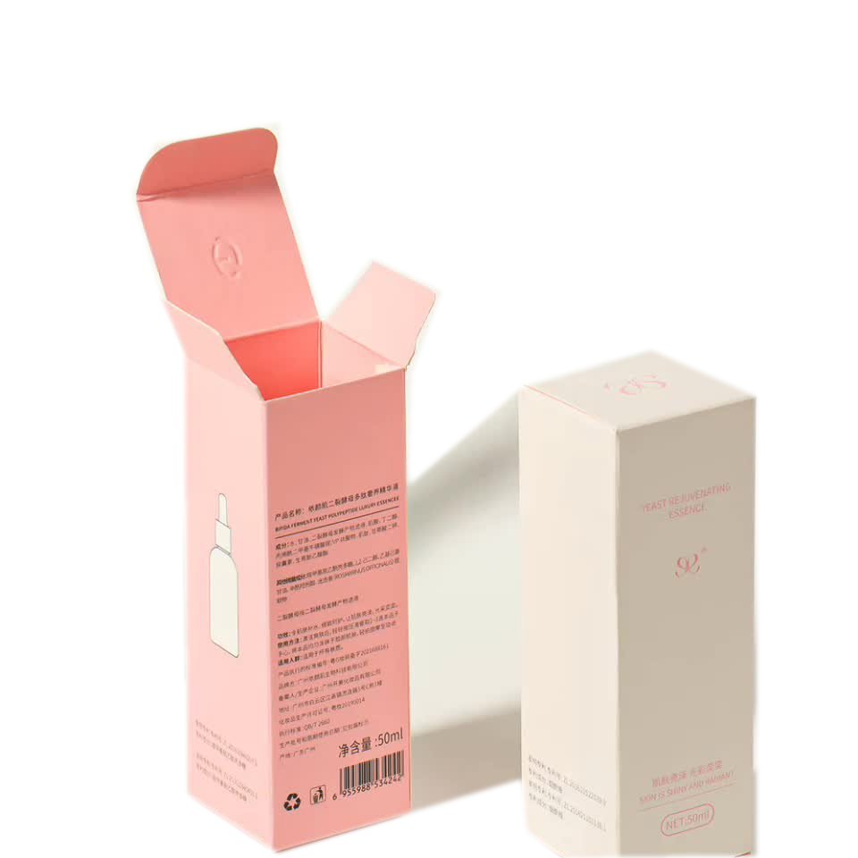 Custom paper packaging box perfume essential oil paper packaging box cosmetic paper box