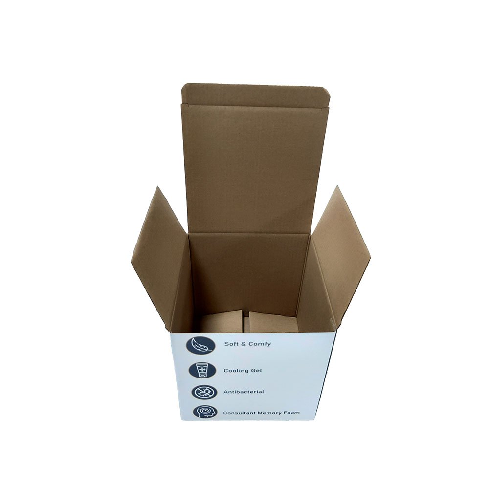 corrugated shipping carton logo box glossy lamination custom packing boxes for clothing pillow box packaging